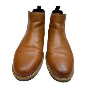 Cole Haan Grand OS Mens 11 M British Tan Leather Chelsea Boots C37590 Lug Sole